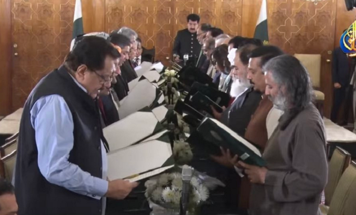 Ministers taking oath