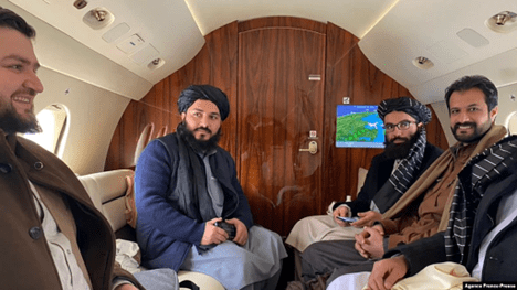 (Taliban leaving for Oslo talks in January 2022)