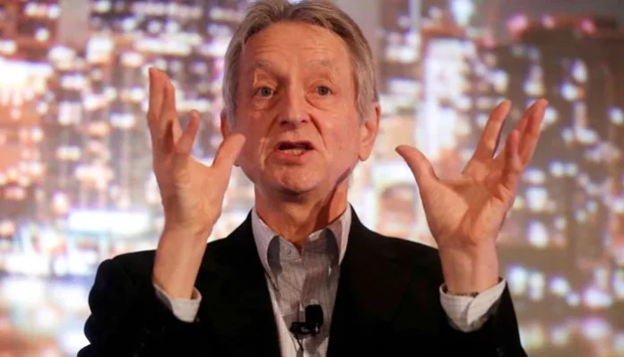 Artificial intelligence pioneer Geoffrey Hinton speaks at the Thomson Reuters Financial and Risk Summit in Toronto. — Reuters/File