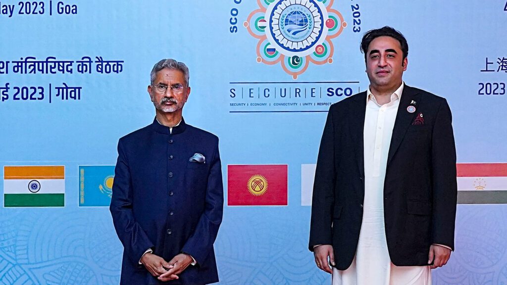 Jaishankar and Bilawal In SCO meeting held in India