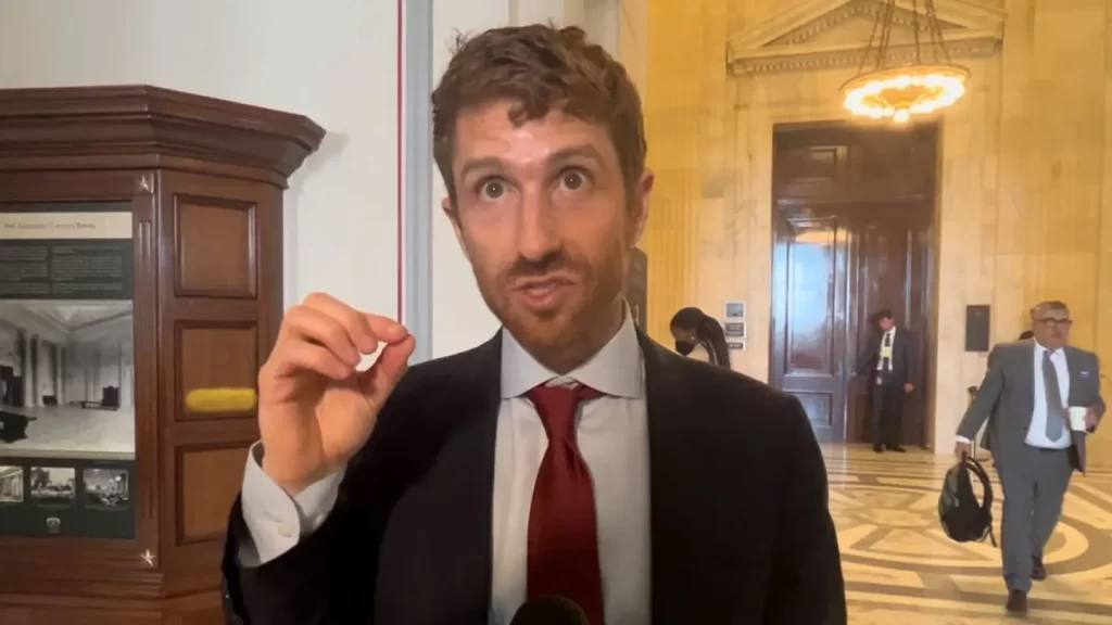 Center for Humane Technology co-founder Tristan Harris spoke with Fox News Digital on the sidelines of the Senates AI Insight Forum
