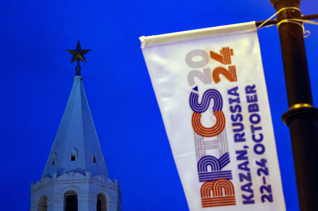 This year’s summit is talking place in the Russian city of Kazan. Photo: EPA-EFE
