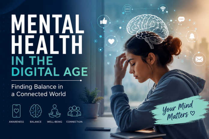 Mental Health in the Digital Age – balancing technology, social media, and emotional well-being.